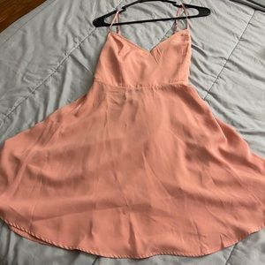 Forever 21 spagethi strap blush pink dress!